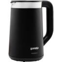 Gorenje Veekeetja K17TRDW, 2200 W, 1.7 L, Plastmass/Metall, 360&deg; p&ouml;&ouml;ratav alus, Must