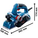 Bosch Planeer GHO 20-82, 06015A9100, 700 W, 0-2 mm, 82 mm, 0-9 mm, 16500 p/min