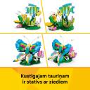 Lego Konstruktors 3in1 31384, 312 gab., dzīvnieki, kustīgi, pamatnes ar ziediem, dāvana bērniem