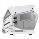 Thermaltake AH T200 TG Snow CA-1R4-00S6WN-00, valge, 10.8kg, karastatud klaas, Micro ATX, Mini ITX, Micro Tower, 5 ketta pesa