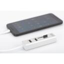 Digitus USB Type-C OTG 3-Port HUB un kar&scaron;u lasītājs DA-70243, 3xUSB 2.0, 480 Mbit/s, balts