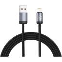 Tellur USB Lightning kaabel TLL155761, 1m, 3A, 480Mbit/s, USB Type-A, Lightning, must