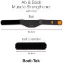 Bodi-Tek Vēdera un muguras EMS muskuļu stiprinā&scaron;anas josta BT-ABSH-TOP-EU/1.2, 2 masāžas zonas, 7 režīmi, 81-109cm