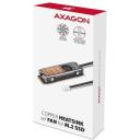 Axagon SSD jahuti M.2 CLR-M2FAN vask, 76 x 24 x 12 mm, 3 soojus&uuml;lekande padjad, kinnituste materjal
