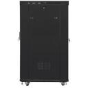 Lanberg montaažiraam FF01-8022-23BL, 22U, 800x1000mm, must, 1.5mm raami paksus, 6 jahutusventilaatorit