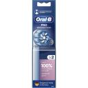 Oral-B Nomaināmi zobu birstes uzgaļi EB60X-2, 2 gab, balti, pieaugu&scaron;ajiem, X formas sariņi, nolietojuma indikators