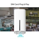 TP-Link Archer NX210 traadita ruuter Wi-Fi 6 AX1800 Dual-Band 5G/4G/3G SIM EasyMesh 1201 Mbps 5 GHz 574 Mbps 2.4 GHz 1&times; WAN/LAN Gigabit 3&times; LAN Gigabit Valge