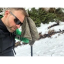 Mini dvielis, BasicNature, R920485, ultrafina mikrošķiedra, ātri žūstošs, antibakteriāls, 40x40 cm, olīvu krāsa