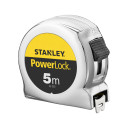 Mērlente Powerlock, 3m/5m, hromēts korpuss, 1-33-552, Stanley