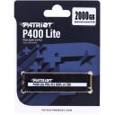 Patriot SSD диск 2TB P400 Lite P400LP2KGM28H, 3300MB/s, 2700MB/s, 1200TBW, 380K IOPS, 540K IOPS