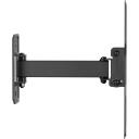 Sbox LCD-421, sienas stiprinājums, LCD-421, 23''&ndash;43''/58&ndash;109cm, 30kg, 100x100&ndash;200x200, +90&deg;/-90&deg;, melna