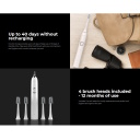 Ультразвуковая электрическая зубная щётка 46000об/мин 9 сценариев 3D touch беспроводная зарядка до 40 дней IPX7 белая ADB0003 Aeno