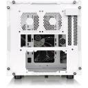 Thermaltake PC korpus Core V1 MiniITX Window - Snow Edition CA-1B8-00S6WN-01, 20cm ventilaator, valge, 2x USB 3.0, 4 ketta pesa