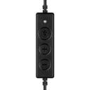 Sandberg Ausinės Pro Stereo 126-30, 20 - 7000 Hz, 2,1 m, binauralinės, juodos, USB Type-A, sulankstomas mikrofonas