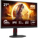 Aoc Монитор 27G4ZR, 27", 1920 x 1080, 240 Гц, 1 мс, IPS, G-Sync, Adaptive Sync, Эргономичный дизайн
