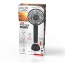 Adler Mini USB Fan | AD 7338 | Desk Fan | Diameter 7 cm | Number of speeds 3 | Black