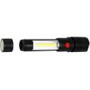 Esperanza Apate Melna Rokas lukturis LED EOT069, 17cm, 180g, 3W, 2500lm, 2 lampas, ūdensizturīgs, zoom, noņemama siksna