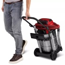 PROFESIONĀLA Bezvadu Mitrā/Žāvētā Putekļu Sūcējs, Einhell, 2347143, 30L nerūsējo&scaron;ā tērauda tvertne, 150 mbar sūknē&scaron;anas jauda, ECO/BOOST režīms