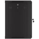 Lanberg Rack kapp 19" seinamontaaž 12U WF01-6412-23B, 600x450mm, must, &uuml;he lehega uks