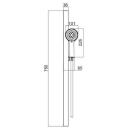 Ab Du&scaron;ikomplekt 9145685, 75cm, 10.1cm, 22.6cm, 5 režiimi, hall, reguleeritav hoidja