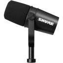 Shure MV7-X mikrofons, 1x XLR, 1x USB, 20-20000 Hz, 55 dB, 132 dB, dinamiska, melns