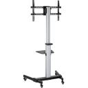 Sbox grīdas/mobilais statīvs LCD/LED televizoram FS-444, 37-86 collas, 50kg, 200x200-600x400, augstuma regulē&scaron;ana 1200-1600mm
