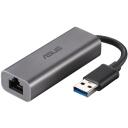 Asus USB-C2500 v&otilde;rgukaart, 39g, USB, Ethernet, 100 Mbit/s, 2500 Mbit/s, LED indikaatorid, kaabel&uuml;hendus