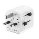 Gembird maitinimo adapteris TPA-EU1A1C20-01-W 20W, 2 USB prievadai, EU Schuko, GaN technologija, 20W PD, 18W QC 3.0, 10A saugiklis