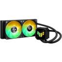 Asus TUF Gaming LC III 240 ARGB dzesētājs 90RC01J1-B0EAY0, 40cm, 2 ventilatori, 90.78 cfm, 2600 RPM, 37.4 dB, saderīgs ar LGA 1700