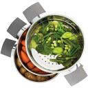 Russell Hobbs Aurutaja RH011701EU7, 2 sektsiooni, roostevaba teras/must, sobib k&otilde;ikidele pliitidele