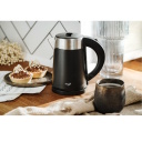 Elektriline veekeetja 800W 0.6L plastiku ja roostevaba terase korpus 360&deg; p&ouml;&ouml;rleva alusega must AD1372 Adler