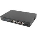 Lanberg L&uuml;liti RSFE-16P-2C-250, 16x100MB, 2xCombo, 250W, haldamatu, Gigabit Ethernet, IP20, 1U