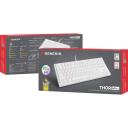 Genesis THOR 404 TKL klaviatūra NKG-2070, Gateron Yellow Pro, USB-A, RGB, balta, mehāniskā, 1ms atbilde