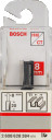 Pirkstfrēze frēze HM B=11mm, l=20 mm,kāts 8mm, Rokas frēzēm, malu frēzēm GROPJU FRĒZE STANDARD FOR WOOD, 2608628384, BOSCH