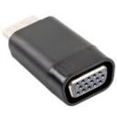 Lanberg adapter HDMI-st VGA-ks, AD-0016-BK, HDMI A male VGA F female, must, 1 tk.