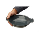 Pusdienu kārba ar inteliģentu dizainu, GoKit, R070913, mikroviļņu un trauku mazgājamā ma&scaron;īnā mazgājama, 23,4 x 19 x 6,6 cm, ogļu/zaļa, DeLuxe.