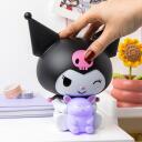Paladone Kuromi GloBuddies nakts gaisma PP14396KUR, 16cm, violets, LED, 1 spuldze, galda virsma