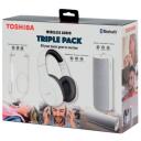 Toshiba Juhtmevabad k&otilde;rvaklapid HSP-3P19 TY-HSP-3P19-W, 154g, 4h, 32&Omega;, Bluetooth, 2.0, 40mm, 20-20000Hz, 6W, 1x k&otilde;rvaklapid