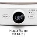 Rio Vaha kuumutaja WXR-EU/1,2, 60&deg;C-130&deg;C, automaatne v&auml;ljal&uuml;litus 10/30/60 min, kiire kuumutamine, digitaalne ekraan