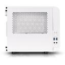 Thermaltake PC korpus Core V1 MiniITX Window - Snow Edition CA-1B8-00S6WN-01, 20cm ventilaator, valge, 2x USB 3.0, 4 ketta pesa