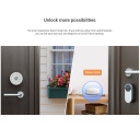 Ezviz DL01S CS-DL01S/DL01CP/A3 3in1 Komplekt Nutikas Lukk Siseruumide ja Välistingimuste Ustele Uksekella ja Lüüsi Tugevusega Hõbedane