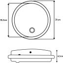 Maclean LED lampa ar kustību sensoru, MCE525 B, 10W, 1000lm, IP65, neitrāla krāsa, 9m, 140&deg;, sienas montāža