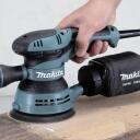 Makita Ekstsentriline lihvija BO5041J, 300W, 230V, 1,4kg, 125mm, 1,4mm, 2,8mm, tolmu kogumine