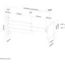 Neomounts настенный крепеж FPMA-W830BLACK, 10-27", 12 кг, VESA 75x75/100x100, наклон 0-140&deg;, поворот 0-180&deg;