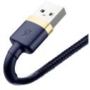 Baseus Cafule Lightning kaabel CALKLF-CV3, 2m, 1.5A, 480Mbps, vastupidav korpus, sinine v&auml;rv
