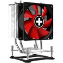 Xilence CPU Охладитель XC026, 92mm, 2, 130W, 600-2200 RPM, 14-23.8 dB, RoHS, черный/красный/серебристый