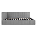 Gulta JASPER 90x200cm, pelēka 28524