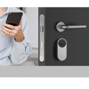 Ezviz DL01S CS-DL01S/DL01CP/A3 3in1 Komplekt Nutikas Lukk Siseruumide ja Välistingimuste Ustele Uksekella ja Lüüsi Tugevusega Hõbedane