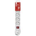 Emos Ilgintuvas P1523R, 3m, 5x2P+PE, PVH, 3680W, su jungikliu, vaikų apsauga