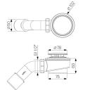 Showerstyle Душевая кабина PRIVIA 7264068, 80 см x 80 см x 201 см, белый цвет, хромированный цвет, закаленное стекло, поддон